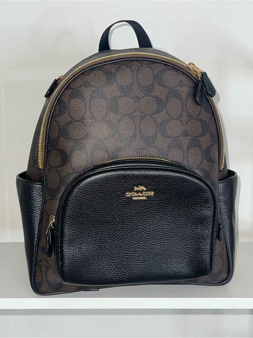 Coach Signature Brown Backpack